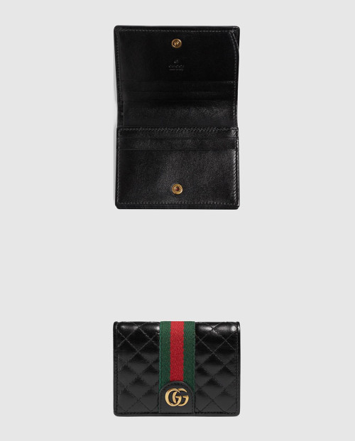[GUCCI-구찌]더블 G 가죽 카드 지갑 536453