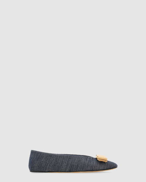 [FERRAGAMO-페레가모]바라 보우 발레 플랫 01I712