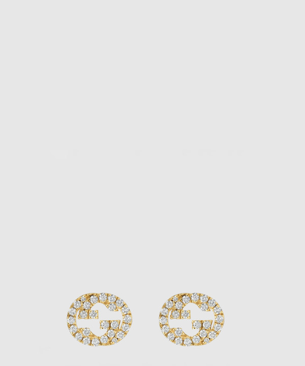 [GUCCI-구찌]다이아몬드 장식 구찌 인터로킹 스터드 729408