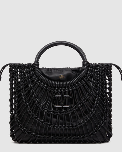 [VALENTINO-발렌티노]올노트 우븐 가죽 쇼퍼백