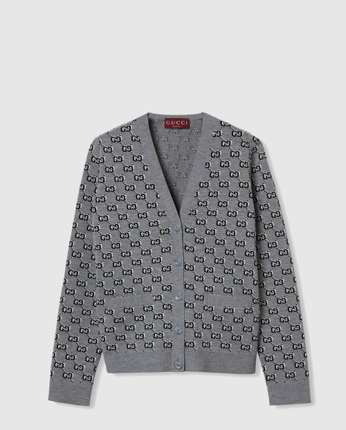 [GUCCI-구찌]울 자카드 가디건 798137