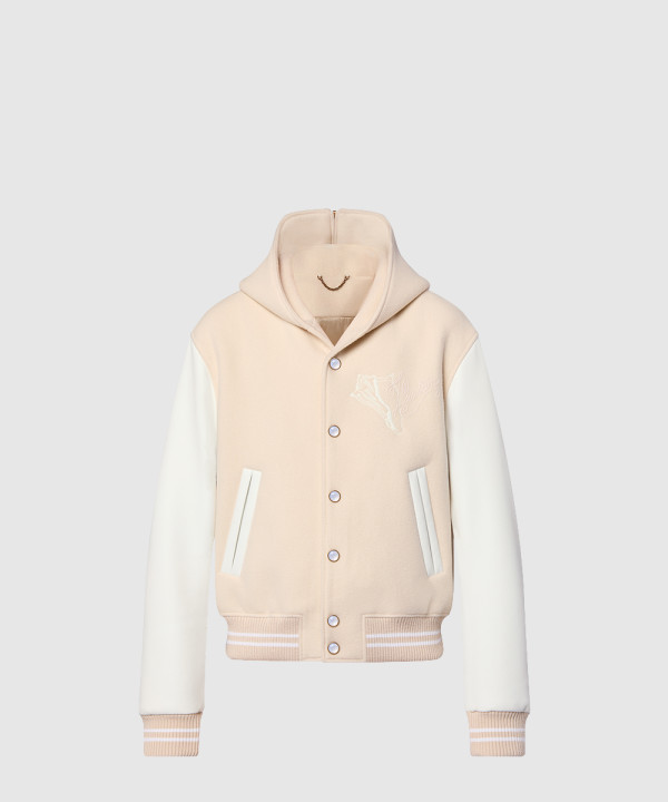 [LOUIS VUITTON-루이비통]카프스킨 세일러 바시티 재킷 1AFQM4