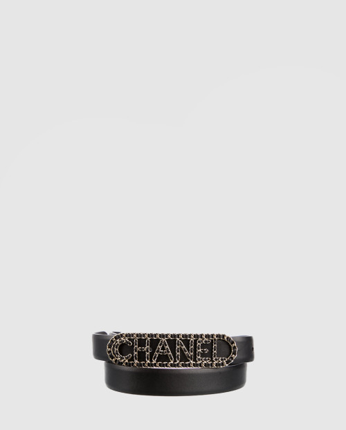 [CHANEL-샤넬]로고 문자 벨트 AA6600