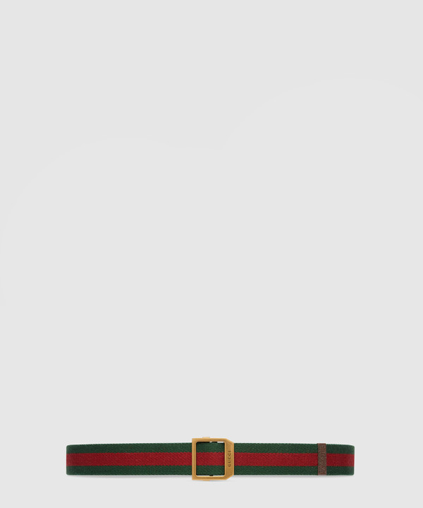 [GUCCI-구찌]직사각형 버클 웹 벨트 700339