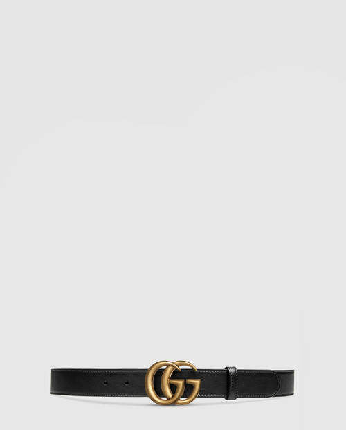 [GUCCI-구찌]더블 G 버클 레더 벨트 409417