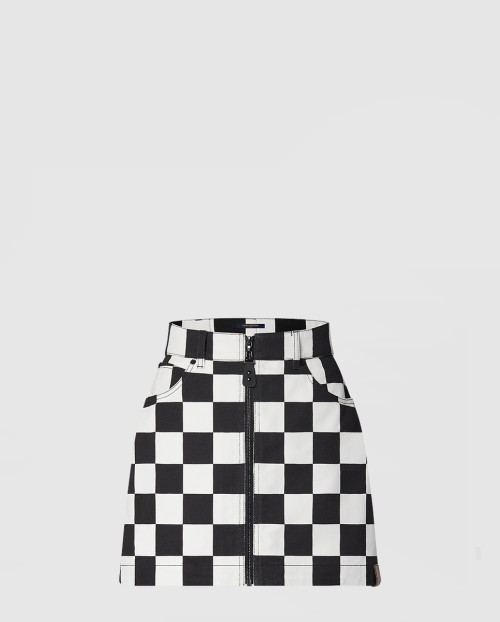 [LOUIS VUITTON-루이비통]데님 미니 스커트 1AGACE