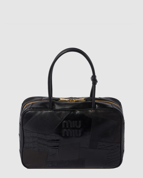 [MIUMIU-미우미우]가죽 패치워크 보백 5BB117