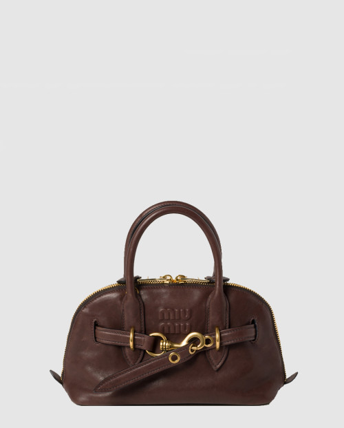 [MIUMIU-미우미우]아방뛰르 나파 가죽 탑 핸들백 5BB169