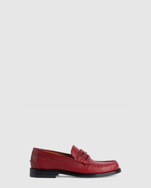 [GUCCI-구찌]리자드 가죽 로퍼 707698