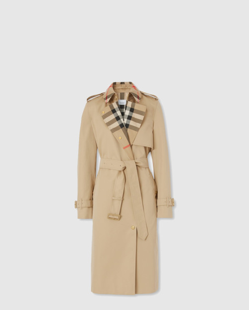 [BURBERRY-버버리]롱 코튼 블렌드 트렌치코트 80607351
