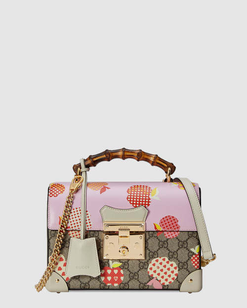 [GUCCI-구찌]패드락 GG 스몰 뱀부 토트백 603221