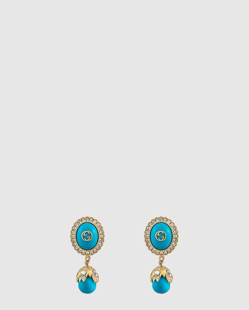 [GUCCI-구찌]인터로킹 G 펄 귀걸이 753944