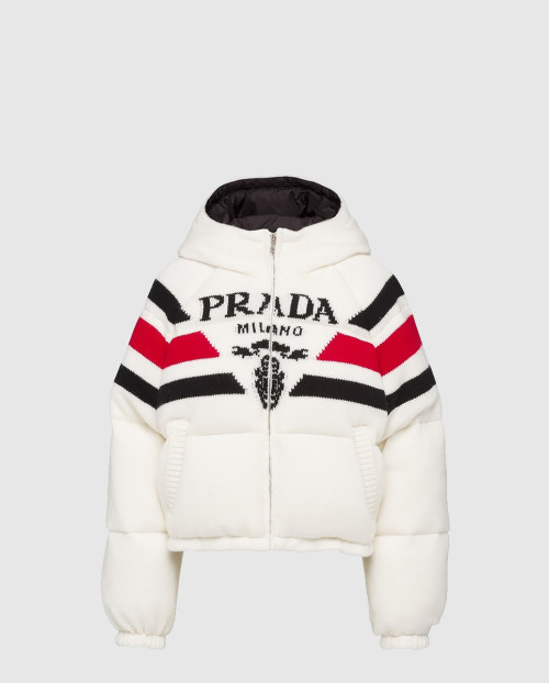 [PRADA-프라다]크롭 캐시미어 다운 자켓 SGC017