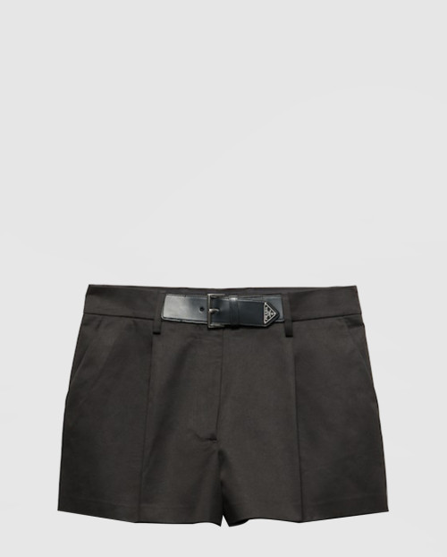 [PRADA-프라다]가죽 벨트 트윌 쇼츠 P275GK