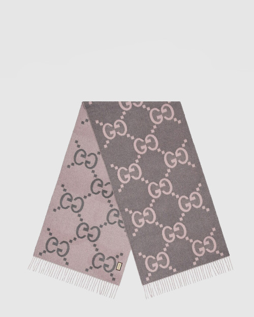 [GUCCI-구찌]태슬 디테일의 GG 자카드 니트 스카프 674275