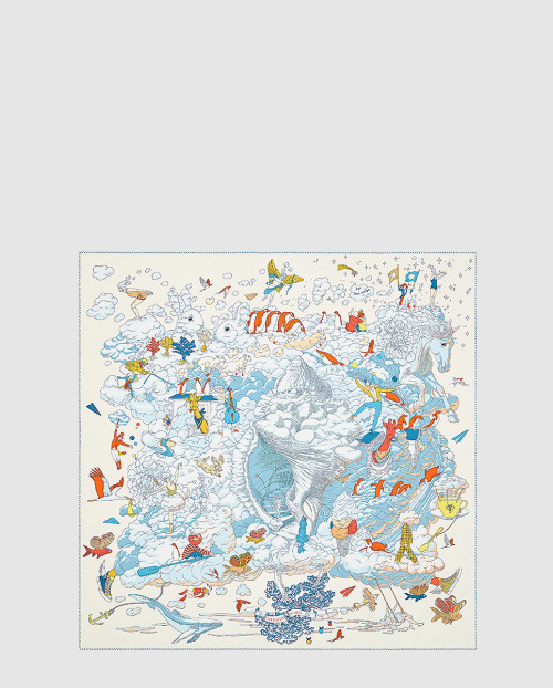 [HERMES-에르메스]Sur Mon Nuage 90 까레 스카프