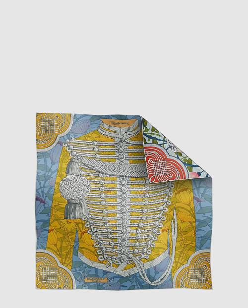[HERMES-에르메스]Brandebourgs Fleuris 더블 페이스 스카프 90