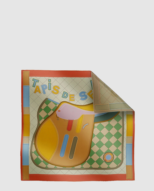 [HERMES-에르메스]Tapis de Selle 더블 페이스 스카프 90