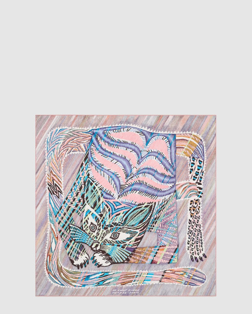 [HERMES-에르메스]Le Chat Carre 스카프 90