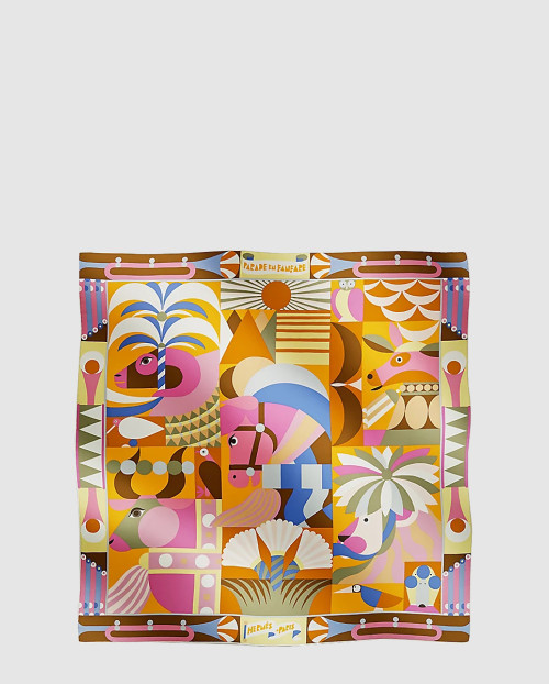 [HERMES-에르메스]Parade en Fanfare 스카프 90