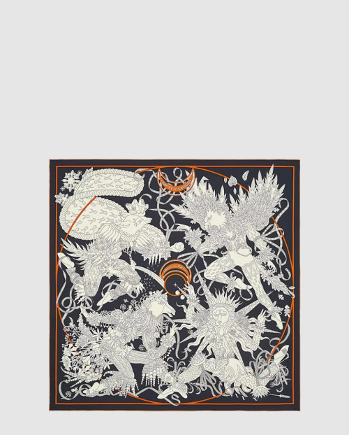 [HERMES-에르메스]Le Sacre des Saisons 90 까레 실크 스카프