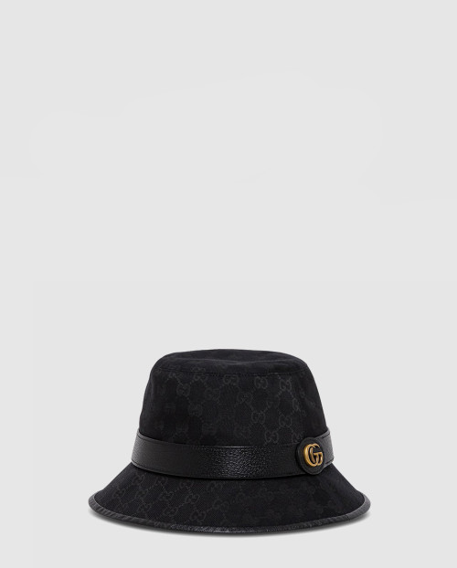 [GUCCI-구찌]맨즈 GG 패브릭 블랙 클로셰 모자 576587