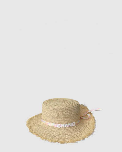 [CHANEL-샤넬]밀짚모자 선캡 AA6247