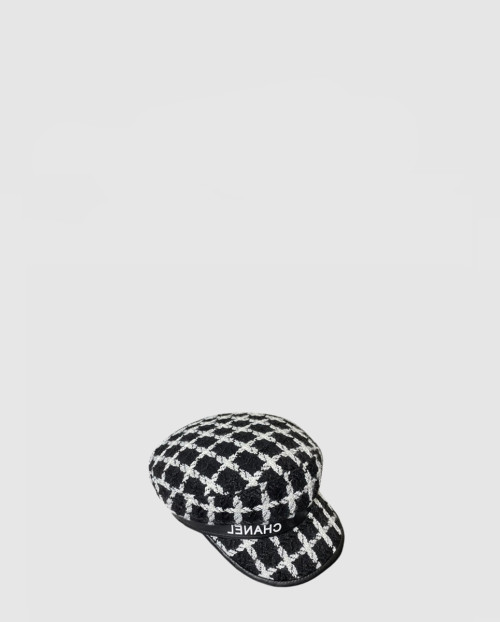 [CHANEL-샤넬]울 트위드 팔각모자 AA8911