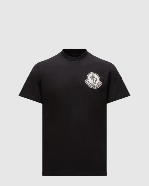 [MONCLER-몽클레어]픽셀 로고 코튼 티셔츠