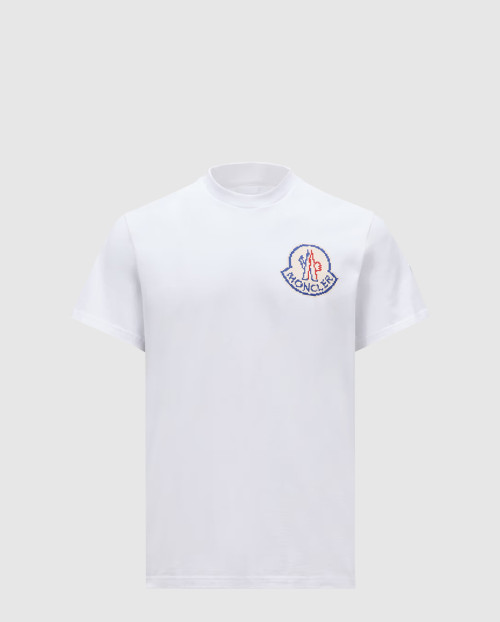 [MONCLER-몽클레어]픽셀 로고 코튼 티셔츠