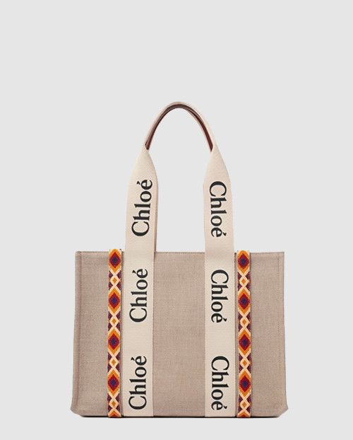 [CHLOE-끌로에]미듐 퀼팅자수 토트백 SS383