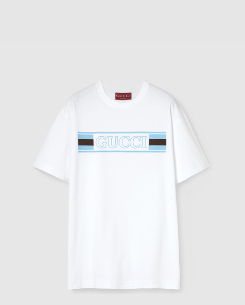 [GUCCI-구찌]프린트 코튼 저지 티셔츠 ‎796395