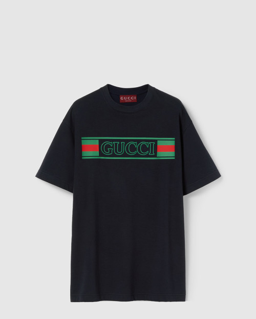 [GUCCI-구찌]프린트 코튼 저지 티셔츠 796395
