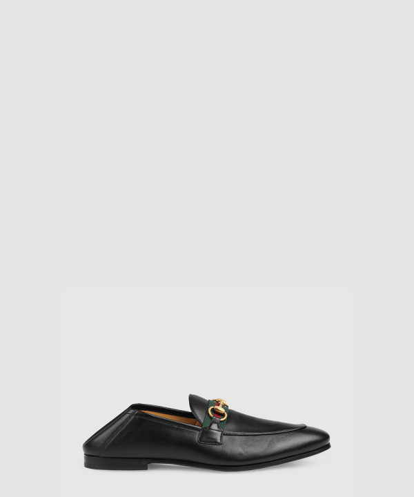 [GUCCI-구찌]웹 가죽 홀스빗 로퍼 581513