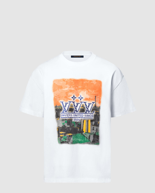 [LOUIS VUITTON-루이비통]엠벨리시드 그래픽 코튼 티셔츠 1AHCKN