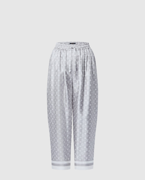 [LOUIS VUITTON-루이비통]모노그램 풀라드 배기 파자마 팬츠 1AGOCX