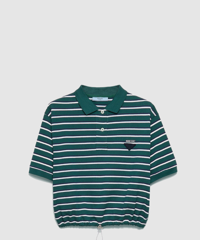 레플리카|이미테이션 prada-프라다크롭-스트라이프-피케-폴로-셔츠-39609