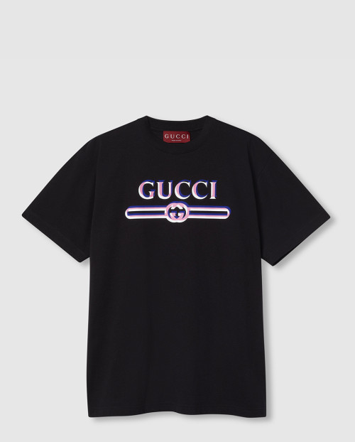 [GUCCI-구찌]프린트 코튼 저지 티셔츠 ‎788093