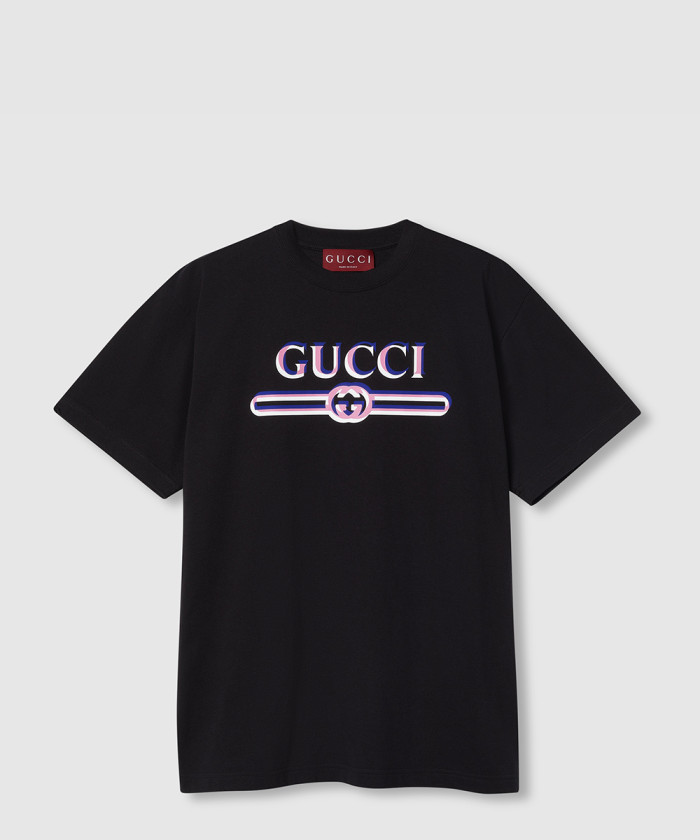 레플리카|이미테이션 gucci-구찌프린트-코튼-저지-티셔츠-788093-1