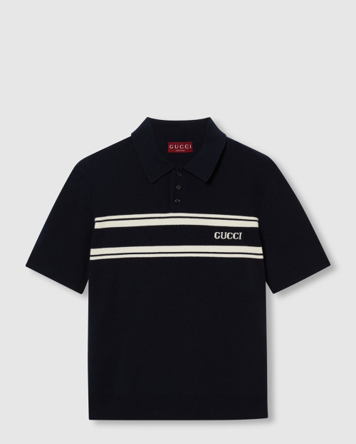 [GUCCI-구찌]울 & 캐시미어 혼방 폴로 셔츠 795342
