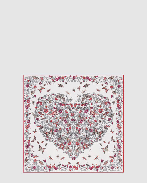[DIOR-디올]Dioramour Cœur des Curiosités 70 스퀘어 스카프 51DAM