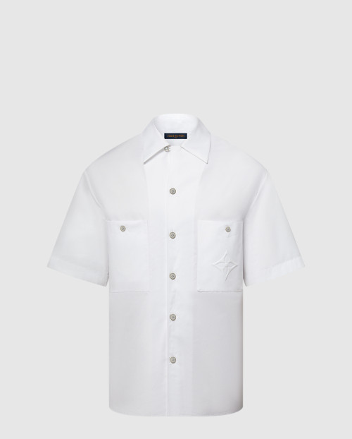 [LOUIS VUITTON-루이비통]시그니처 쇼트 슬리브드 코튼 셔츠 1AHCHM