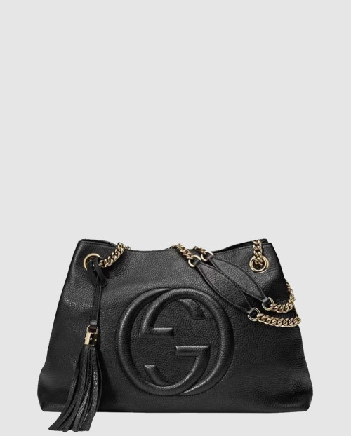 [GUCCI-구찌]GG 레더 태슬 소호 숄더백 308982