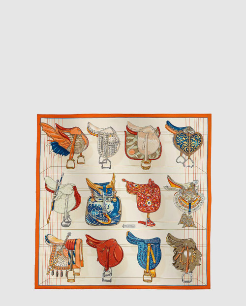 [HERMES-에르메스]Tous en Selle 스카프 90