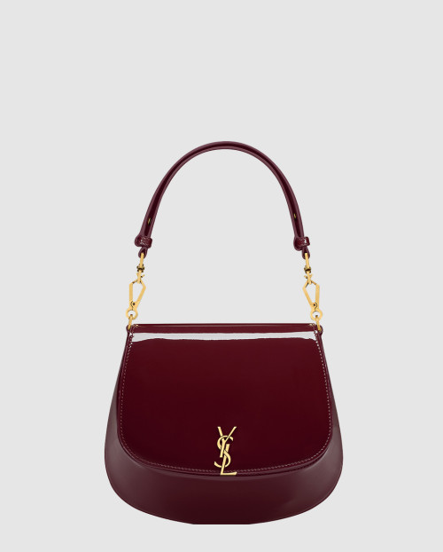 [SAINT LAURENT-생로랑]페이턴트 가죽 소재의 voltaire top handle 800846
