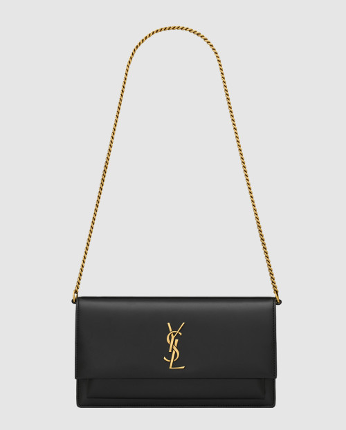 [SAINT LAURENT-생로랑]박스 소재의 sunset 클러치 810997