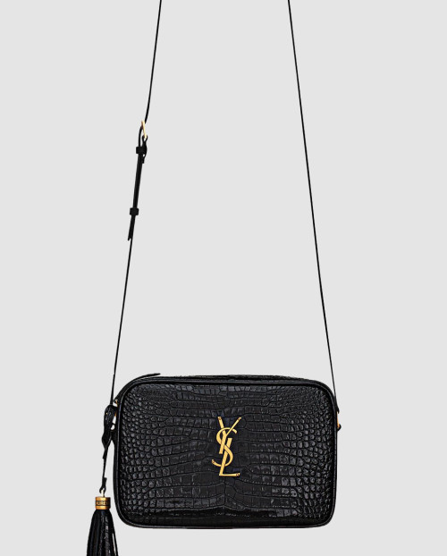[SAINT LAURENT-생로랑]루 미디엄 파우치 카메라 백 악어 레더 612542