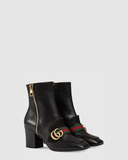 [GUCCI-구찌]미드힐 앵클 부츠 432063