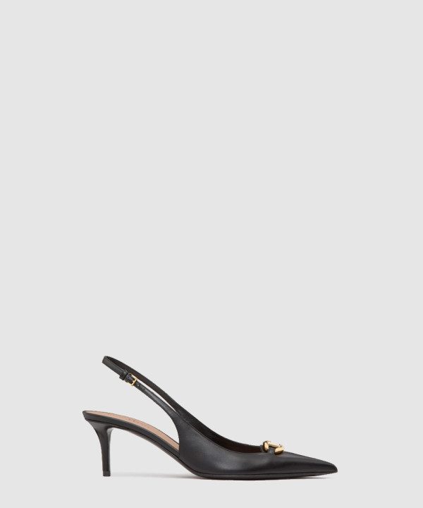 [VALENTINO-발렌티노]송아지 가죽 레이스업 하이힐