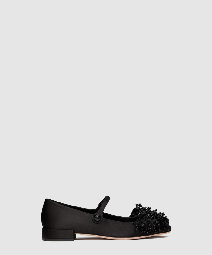 레플리카|이미테이션 valentino-발렌티노새틴-발레리나-프린지-자수
